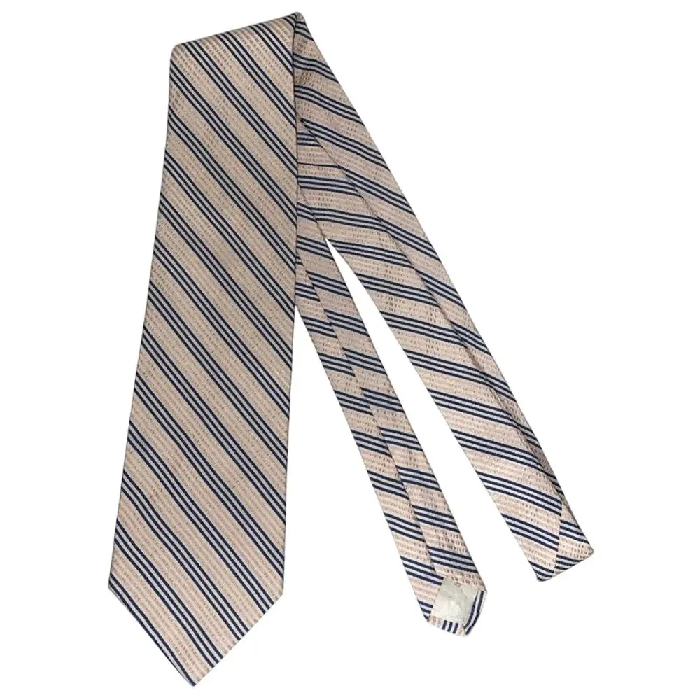 Brooks Brothers Mens Formal Necktie 60”x4” Pink Blue Cream Neck Tie